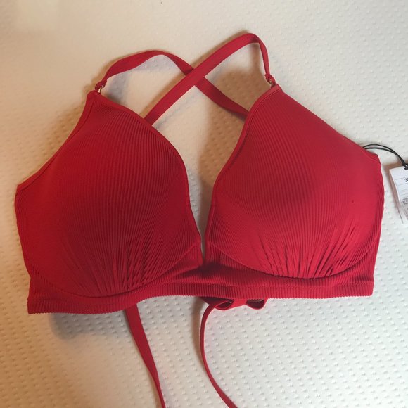 Shade & Shore Other - NWT Shade and Shore 38DD Red Bikini Top